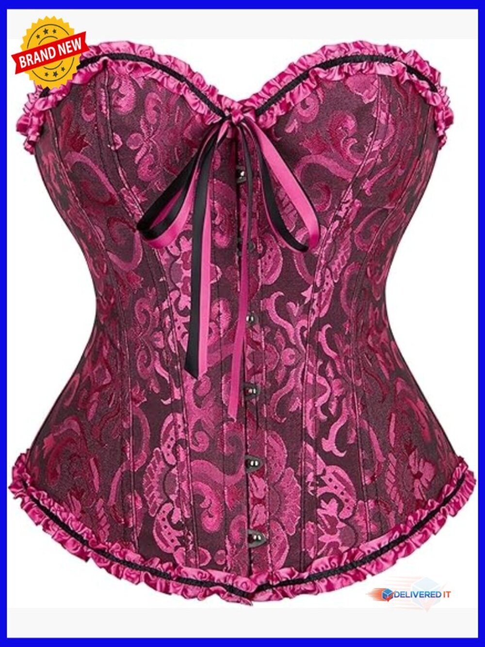 Lace Up Overbust Corset Bustier Shapewear Renaissance